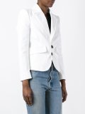 cropped peaked lapel blazer