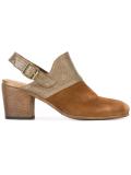 buckled sling back boots