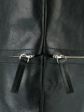 zip detail tote bag