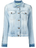 'woman' print denim jacket