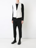 half knitted gilet