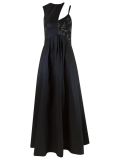 asymmetric gown