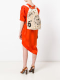 printed drawstring backpack