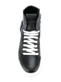 geometric hi-top sneakers