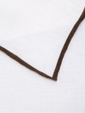 contrast trim pocket square 