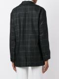 embellished check boyfriend jacket