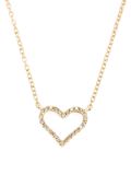 diamond heart necklace
