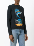 shark print sweatshirt