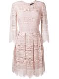 embroidered flared dress