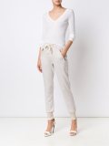 'Satisfaction' V-neck top