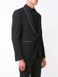 contrast trim blazer