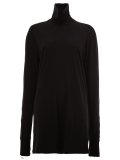 long fit turtleneck jersey