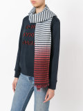 ombre striped scarf