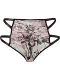 high waist floral briefs