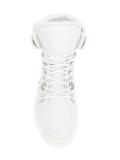 silver-tone eyelets detailing hi-tops