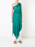 asymmetric fringed dress 