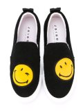 smiley patch slip-on sneakers