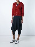 ruffled cardigan