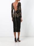 studded baroque midi dress