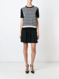 houndstooth print T-shirt
