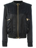 structured shoulder bomber jacket