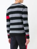 striped crew neck jumper