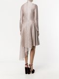 embroidered asymmetric dress