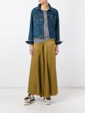 cropped palazzo trousers