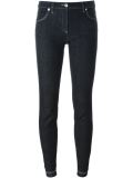 contrast trim skinny jeans