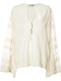 lace panel blouse 