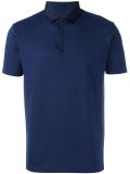 contrast collar polo shirt