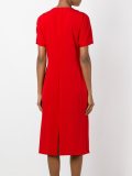 draped shortsleeved dress