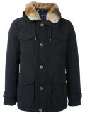 button down hooded jacket