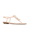 embellished thong sandals
