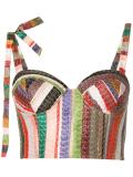 'Melted Rainbow' cropped blouse