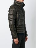 zipped high neck jacket