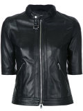 half sleeve zipped jacket