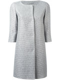 three-quarters sleeve midi coat