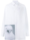 photo printed oversized shirt