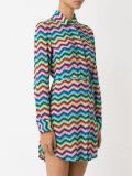 chevron shirt dress