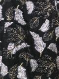 leaf embroidered gown