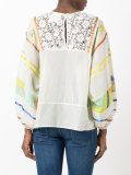 printed sleeves blouse 