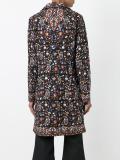 embroidered single breasted coat 