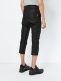 dropped crotch cropped jeans