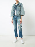 flared sleeve denim jacket 