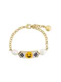 'Moodz Pearl Happy Face' bracelet