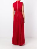 pleated long dress