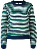 round neck striped jumper