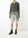 distressed plaid shirt