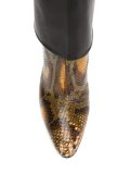 snakeskin effect boots